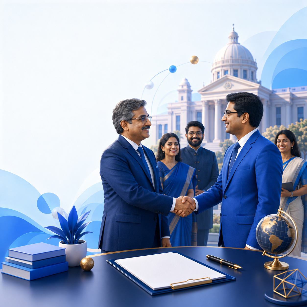 AI Sankalp Institution Partnership: academic representatives forming an institutional partnership