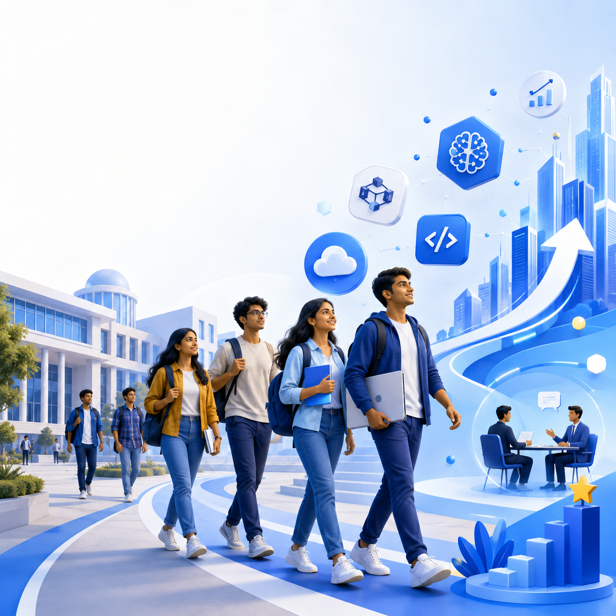 AI Sankalp Institution Partnership: college students preparing for technology careers