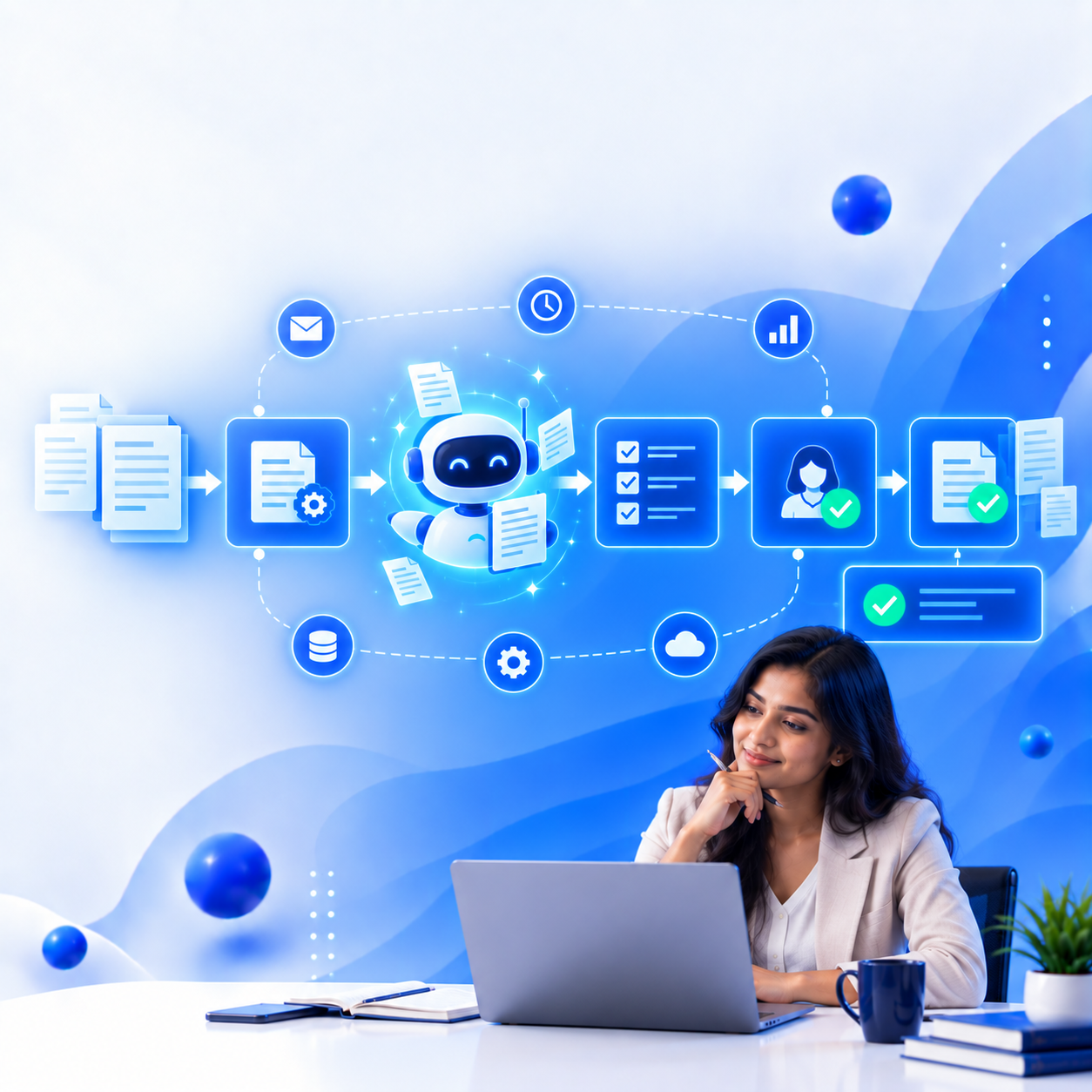 AI Sankalp Non-IT Student: non-IT professional designing a human-guided AI automation workflow